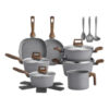 Jogo De Panelas 12 Peças Revestimento Cerâmico Indução Bravia Cookware
